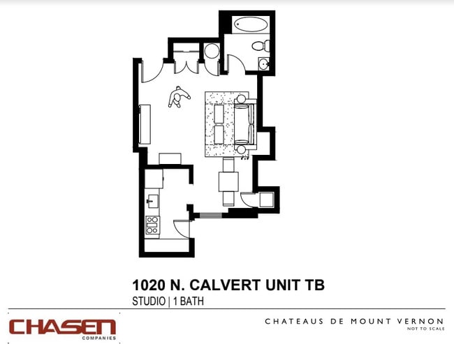 Floorplan - Chateaus at 1020 N Calvert