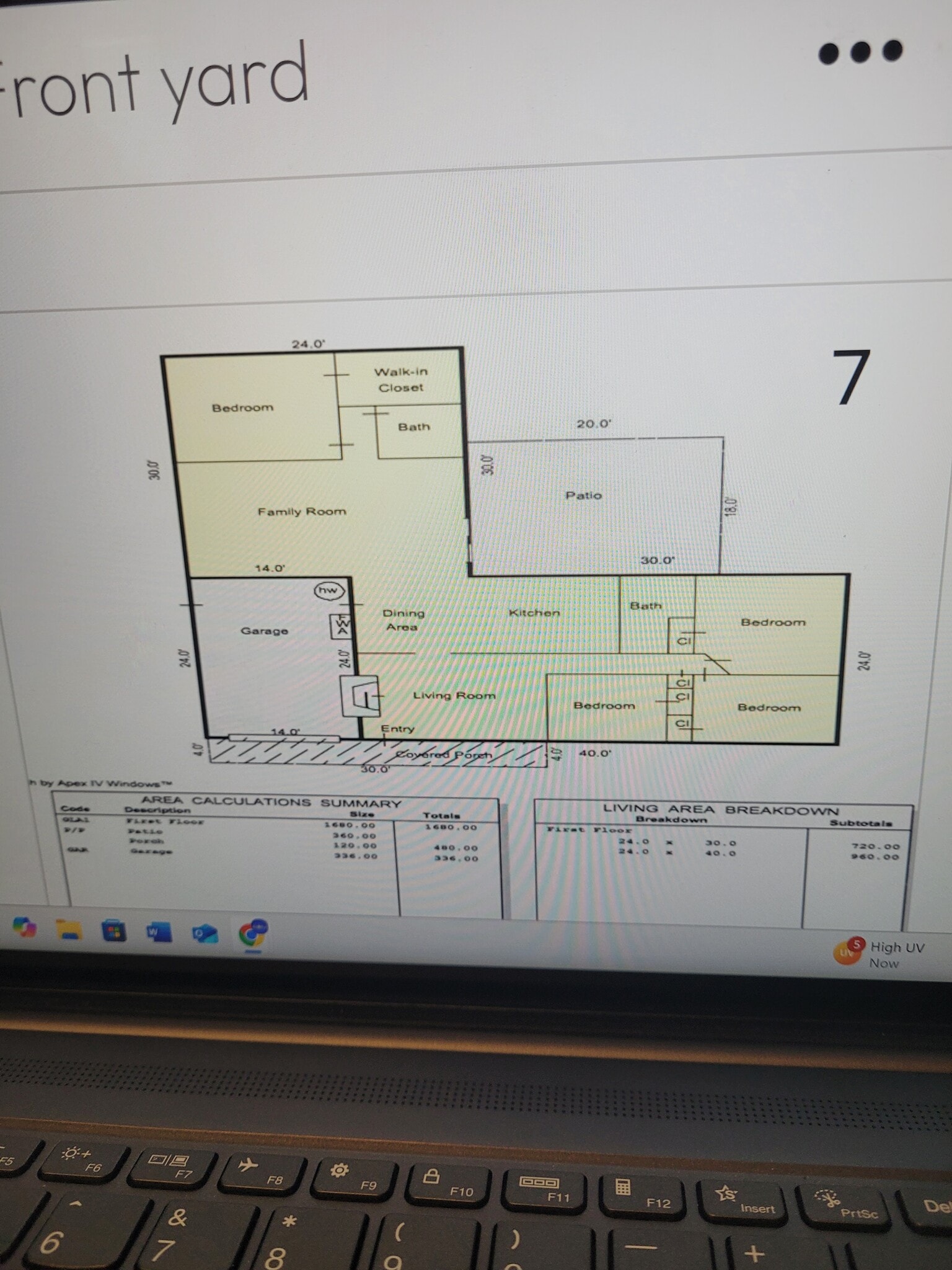FLOOR LAYOUT - 5955 SW 179th Ave