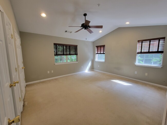 Primary Bedroom, recessed lights are on dimmer switches in both bedrooms as well - 205 Woodstone Dr