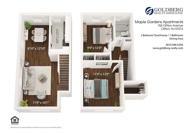 Floorplan - Maple Gardens Apartments