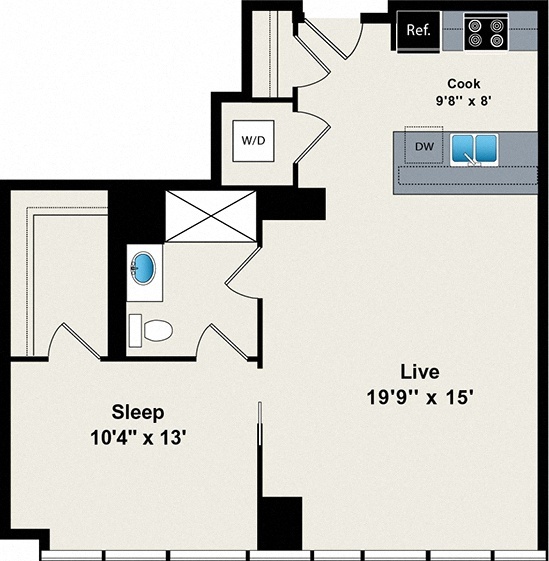 Floorplan - Reside on Green Street