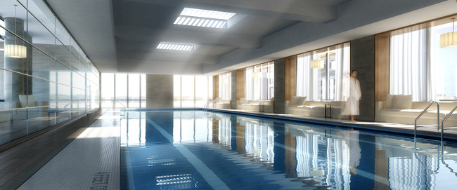 75' swimming pool with sauna and steam rooms. - Silver Towers