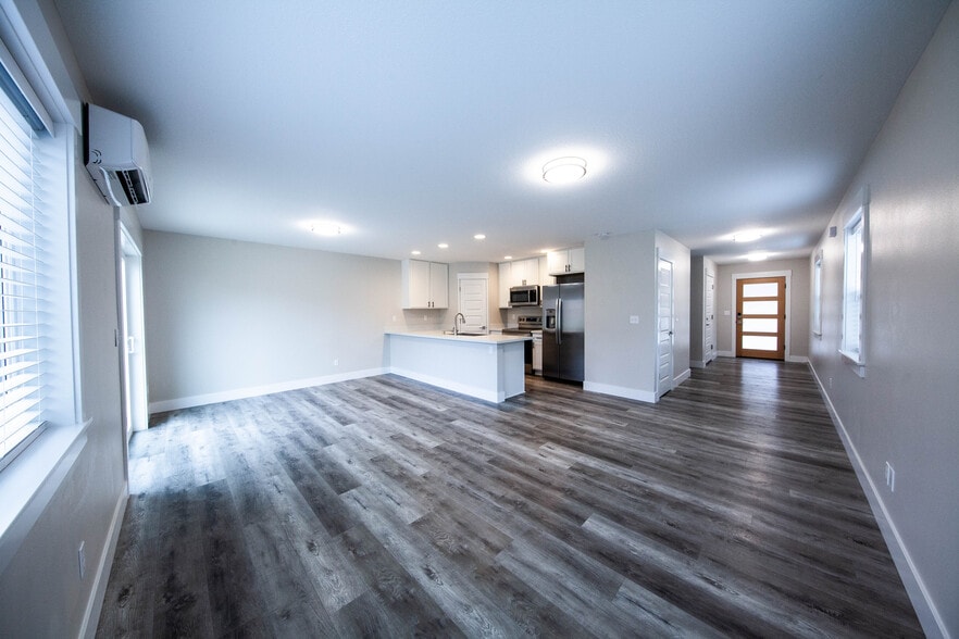 Kitchen and Living Room - 217 Oak St