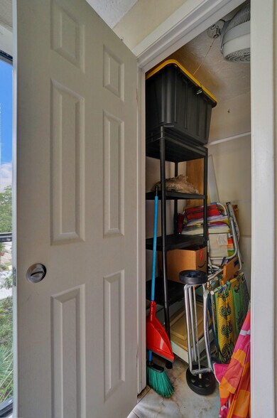 Balcony storage closet - 201 178th Dr