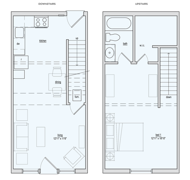 Floorplan - Spanish Lake Townhomes