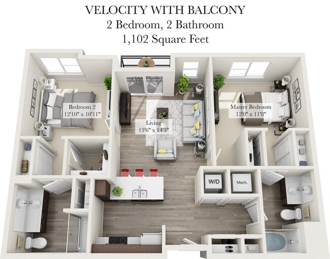 Floorplan - Venture Apartments iN Tech Center