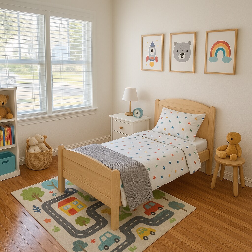 STAGED photo of smaller bedroom - 4219 Creed Ave