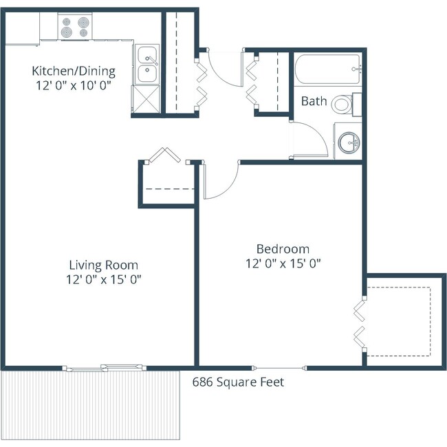 Floorplan - Sterling Pointe Apartment Community