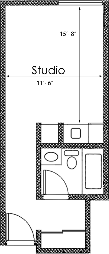 Floorplan - Midvale Court Apartments Westwood