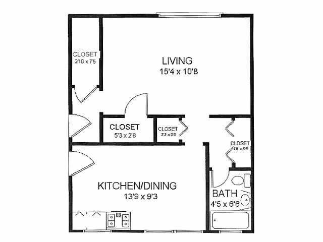 Floorplan - 425-431 N. Humphrey Ave.