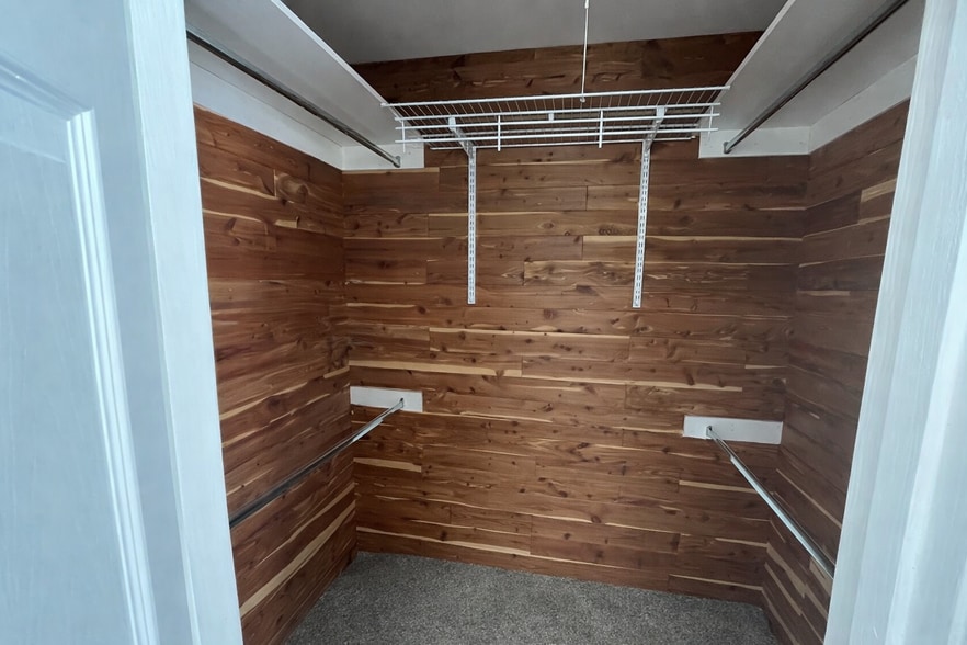 Master bedroom walk-in cedar closet - 1290 Starling Ln