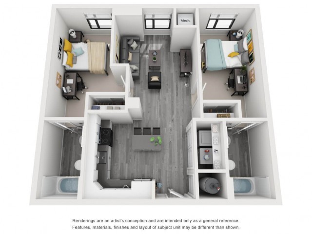 Floorplan - The Bridge on Forbes