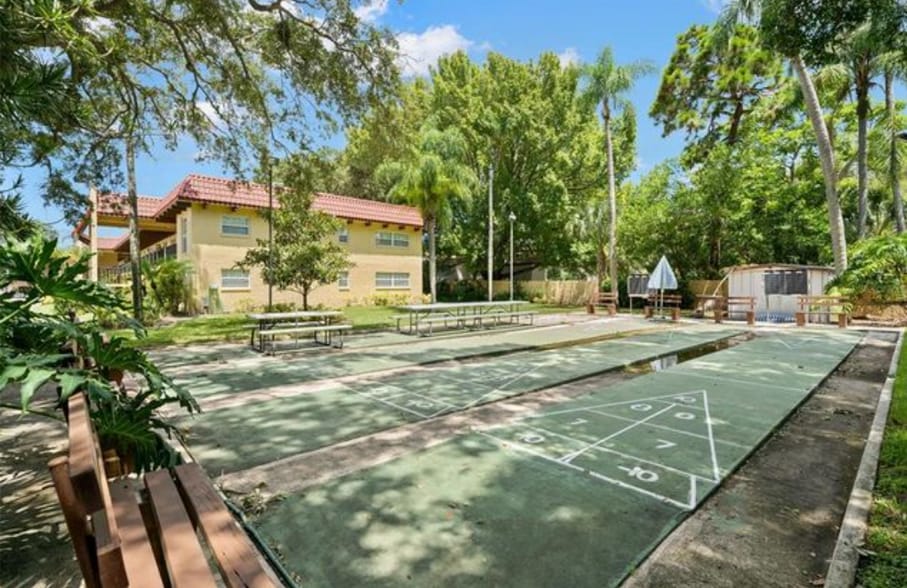 Shuffle Board at Park Area - 1845 S Highland Ave