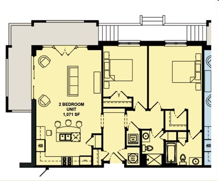 2BR/2BA - Dilworth Walk