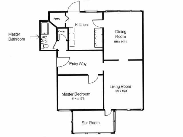 Floorplan - 425-431 N. Humphrey Ave.