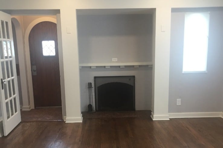 Fireplace- living room - 4337 N Woodburn St