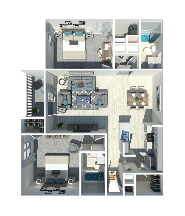 2B1BA 1025 Sq Ft - Bedford Place