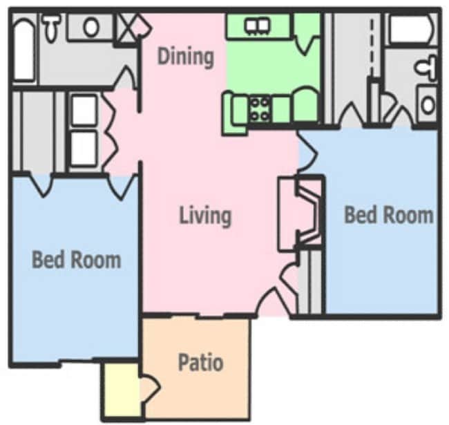 2BR/2BA - Thorntree