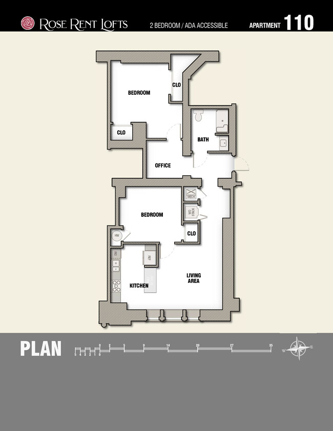 Plan - ADA Accessible - Rose Rent Lofts