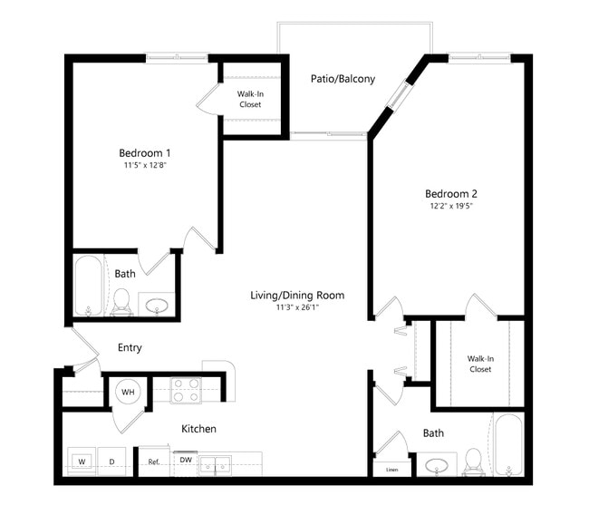 Floorplan - Williamsburg Park Apartments