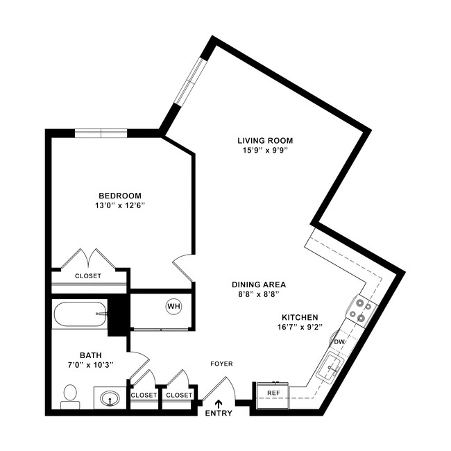 Cosmos - 1 Bed, 1 Bath, 744-774 sq. ft. - Oakwood Meadow Senior Residences