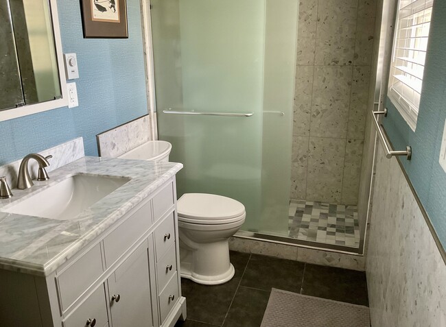 large shower and vanity - 706 Solano Dr SE