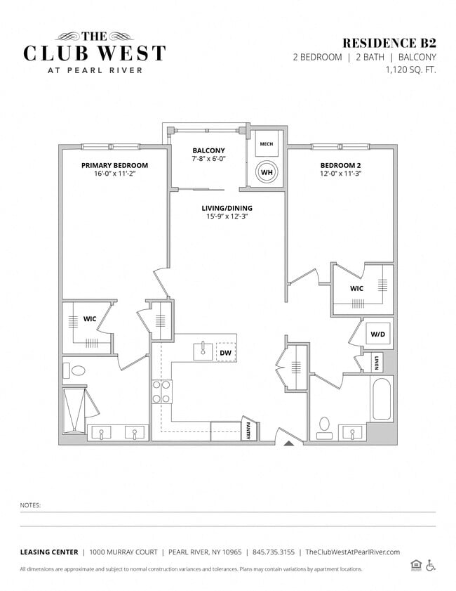 Floorplan - The Club West at Pearl River