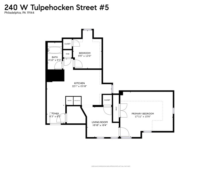 Floorplan Unit #5 - 240 W Tulpehocken St