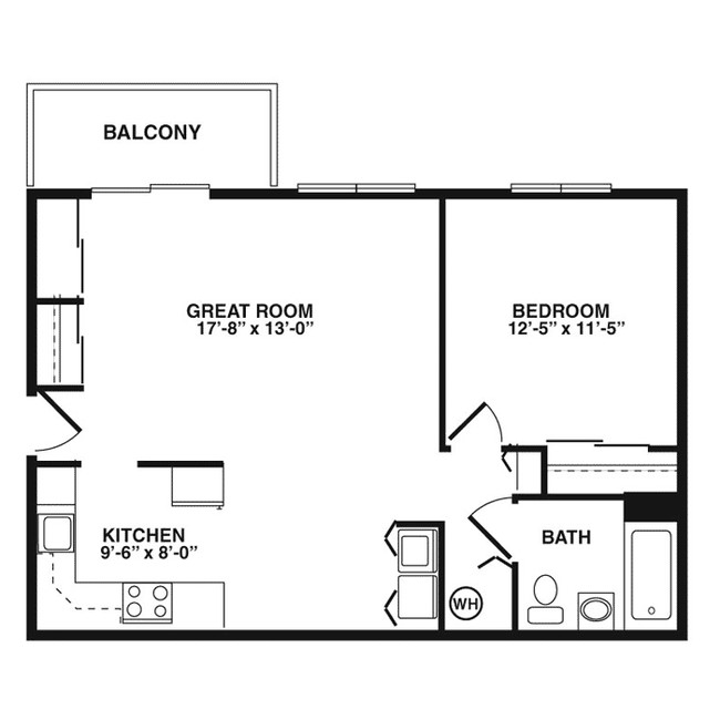 1BR/1BA Handicap modified - Southview Apartments