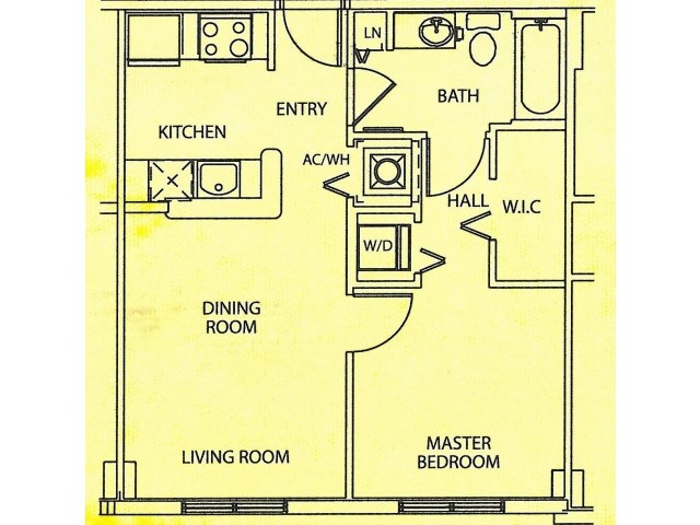1 Bedroom - Lafayette Square Apartments