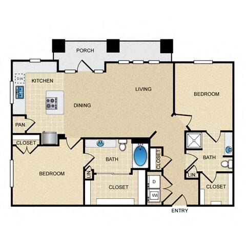 Floorplan - Ovation at Lewisville Apartment Homes