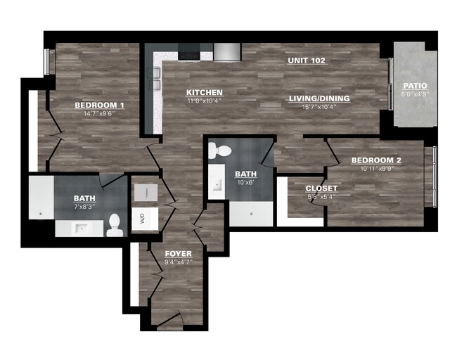 Floorplan - The Mondrian