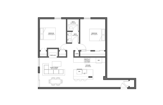 Floorplan - Black Swan Apartments