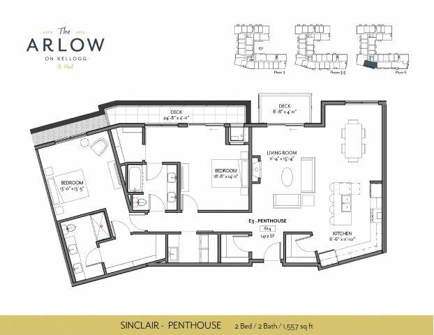 Floorplan - The Arlow on Kellogg
