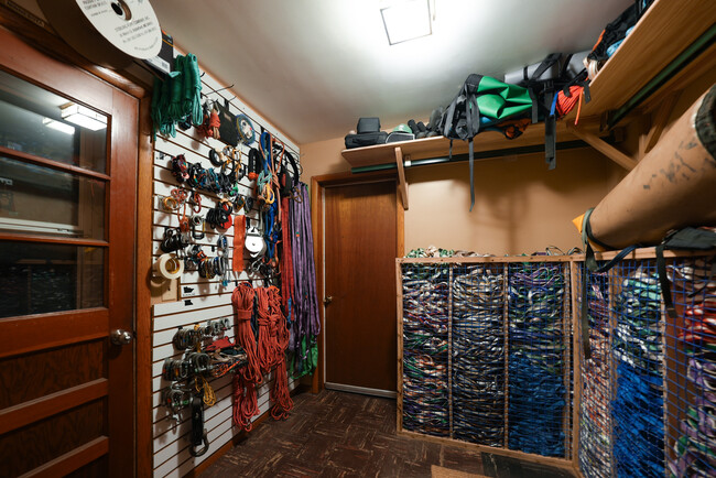 Gear-room/Mud-room. Great storage space. Custom shelves and slat wall. Space will be cleared - 2507 3rd St NE