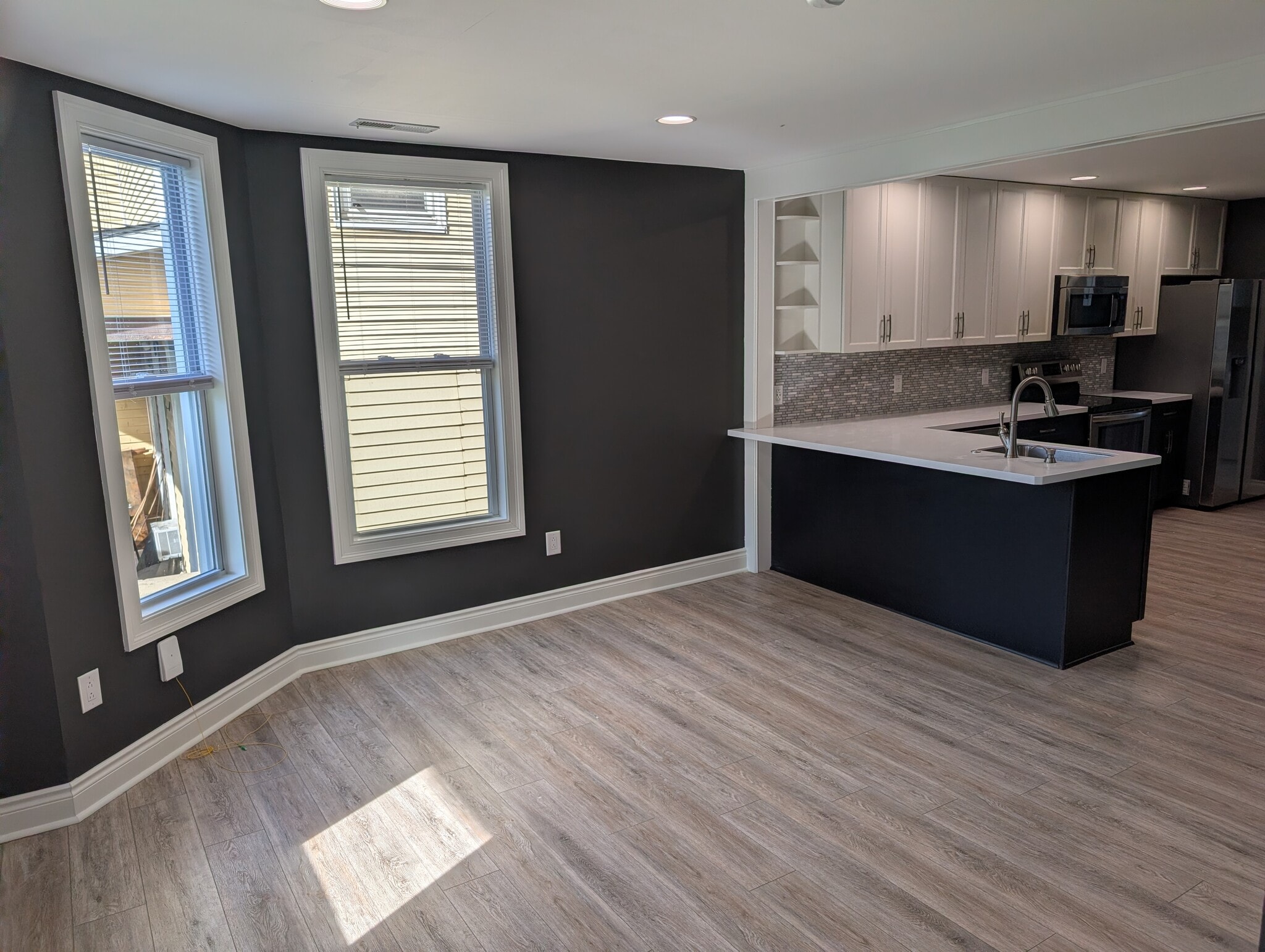 Living room into kitchen - 307 Fairview Ave