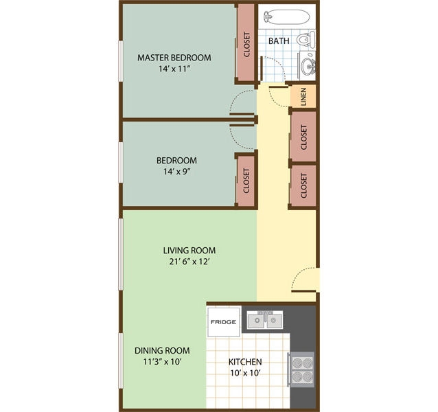 Tungsten 2BR/1BA - Hillcrest Terrace Apartments