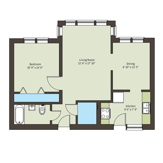 Floorplan - 5535 S. Kimbark Avenue