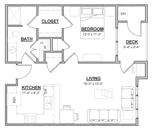 1BR/1BA - Wheat Ridge Town Center Apartments