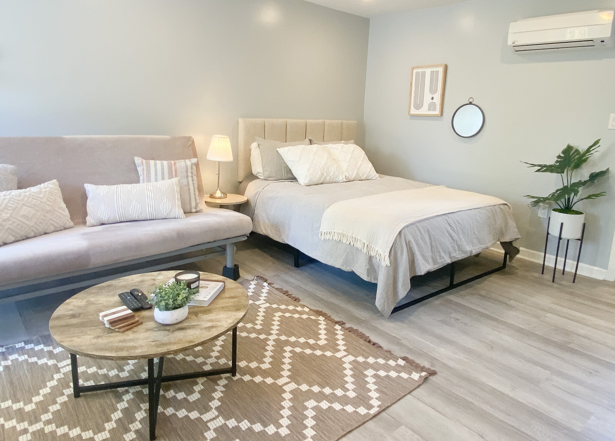 Queen size bed abd queen size sofa bed - 1348 S Curson Ave