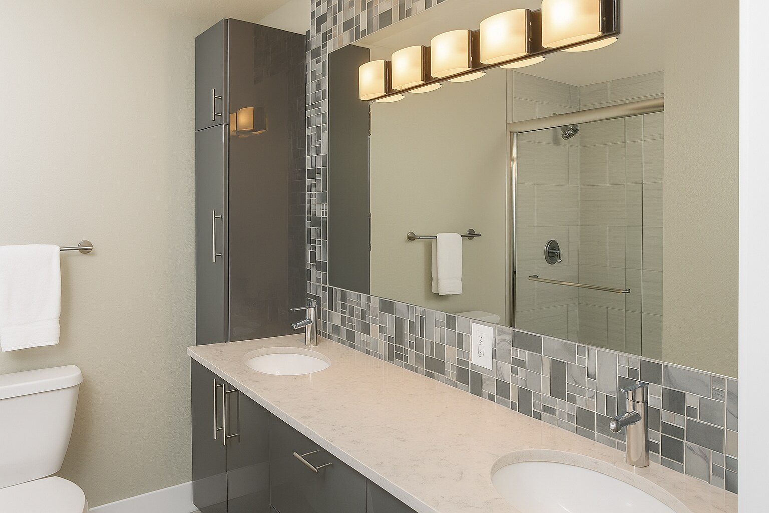 master bathroom with double vanity - 3119 Westwood Ct