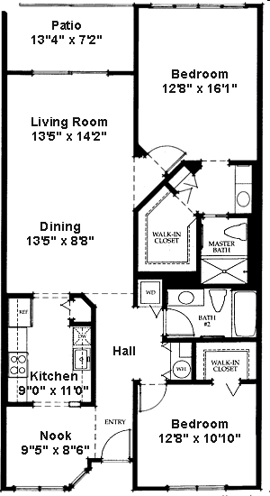 2BR/2BA - Hawthorne Condominium