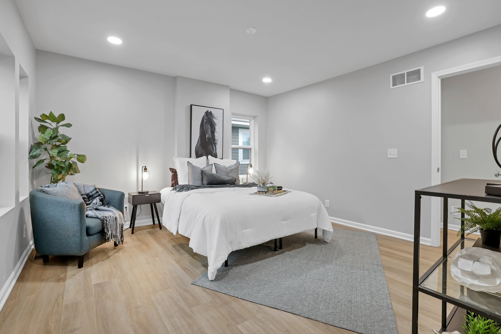 Bedroom with generous closet and beautiful morning light - 187 N Harris Ave