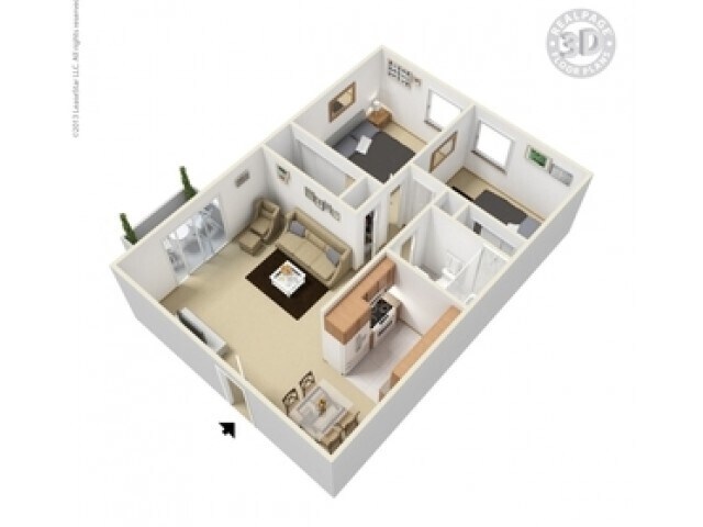2 Bedroom/ 1 Bathroom - The Edison