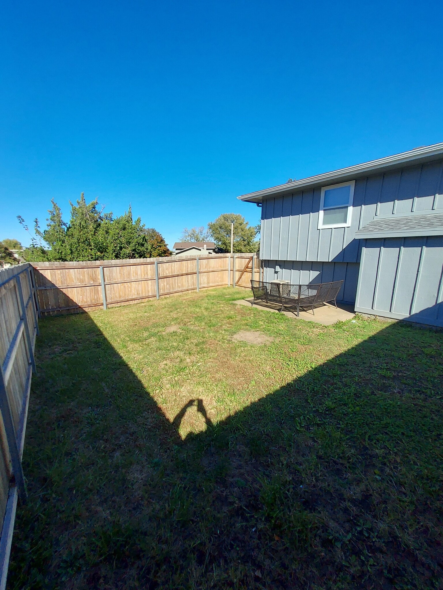 Private patio and fenced in back yard - 801 Dondee Dr