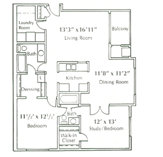 2BR/1BA - Grossbeck Pines Apartments