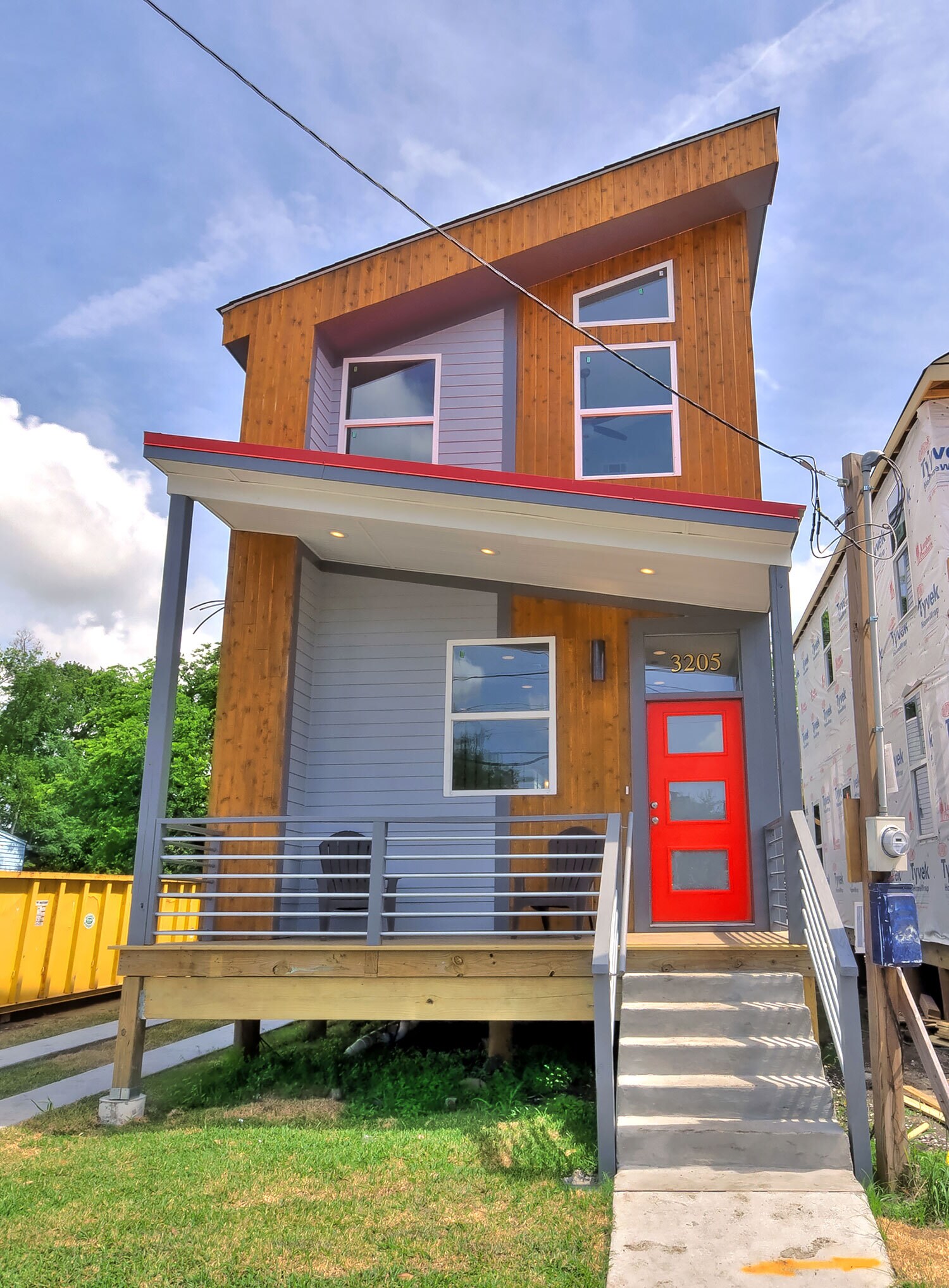 Front Exterior with Private Front Porch - 3205 Gravier Street