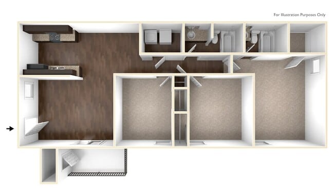 Floorplan - 300 Riverside Apartments