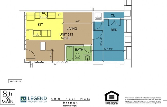 Floorplan - 8th and Main - All Utilities Included