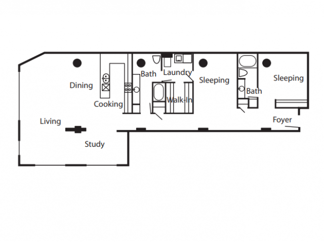 Floorplan - South Side on Lamar